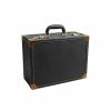 Hair Stylist Case Barber Tool Box Organizer Grooming Tool Case Storage Lockable Portable PU Leather Professional Layout Suitable for salon work client visits use, Array, Black, Large view 1
