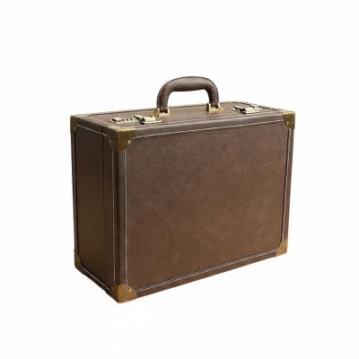 Hzskjyt Hair Stylist Case Barber Tool Box Organizer Salon Carry Case Storage Lockable Portable PU Leather Professional Layout Suitable for salon work client visits use, Array, Brown, Large