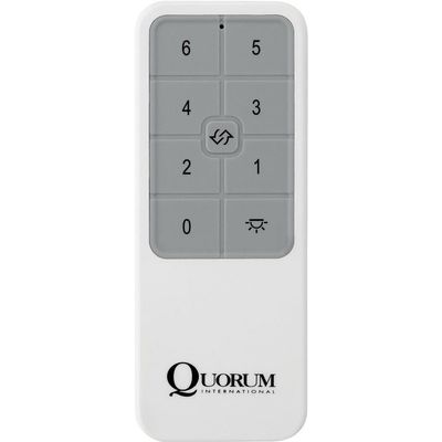 Quorum 8-9860-0 Transitional Fan Remote Control in White Finish,
