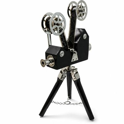 THOR INSTRUMENTS Vintage Designer Wooden Camera Projector with Black Tripod Retro Look Nautical Rustic Vintage Home Decor Gifts
