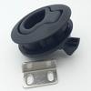 Slam Latch Hatch Round Pull Latch (OWACH AL-958-4) for Boat Deck RV Cabinet Door Drawers Replace Southco M1 Push-to-Close (Black, 3/4" Door, Non-Locking) view 2