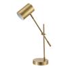 Globe Electric 52098 Pratt 20" Desk/Table Lamp, Matte Brass Finish, Adjustable Height, Balance Arm, in-Line Rocker On/Off Switch view 1