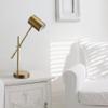Globe Electric 52098 Pratt 20" Desk/Table Lamp, Matte Brass Finish, Adjustable Height, Balance Arm, in-Line Rocker On/Off Switch view 3