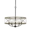 Cal Lighting FX-3685-5 Transitional Five Light Pendant from Modica Collection in Bronze / Dark Finish, 27.50x22.00x22.00, Distress Ivory/Iron view 1