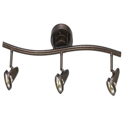 Cal Lighting SL-808-3-RU Contemporary Modern LED Pendant from Serpentine Collection in Bronze / Dark Finish, 24.75 inches