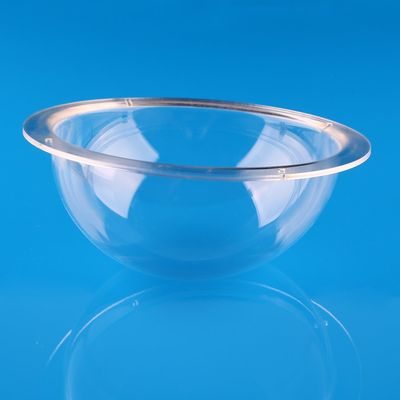 Ricrrover Diameter 6 Inch/150mm w/4 Holes Clear Acrylic Dome Flange Clear Plastic Hemisphere Indoor/Outdoor CCTV Replacement Clear Dome Camera Cover Security Dome Camera Housing