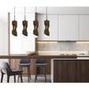 Cal Lighting FX-3669-4 Contemporary Modern Four Light Island Pendant from Zamora Collection in Bronze / Dark Finish, 23.50x17.75x17.75 view 2