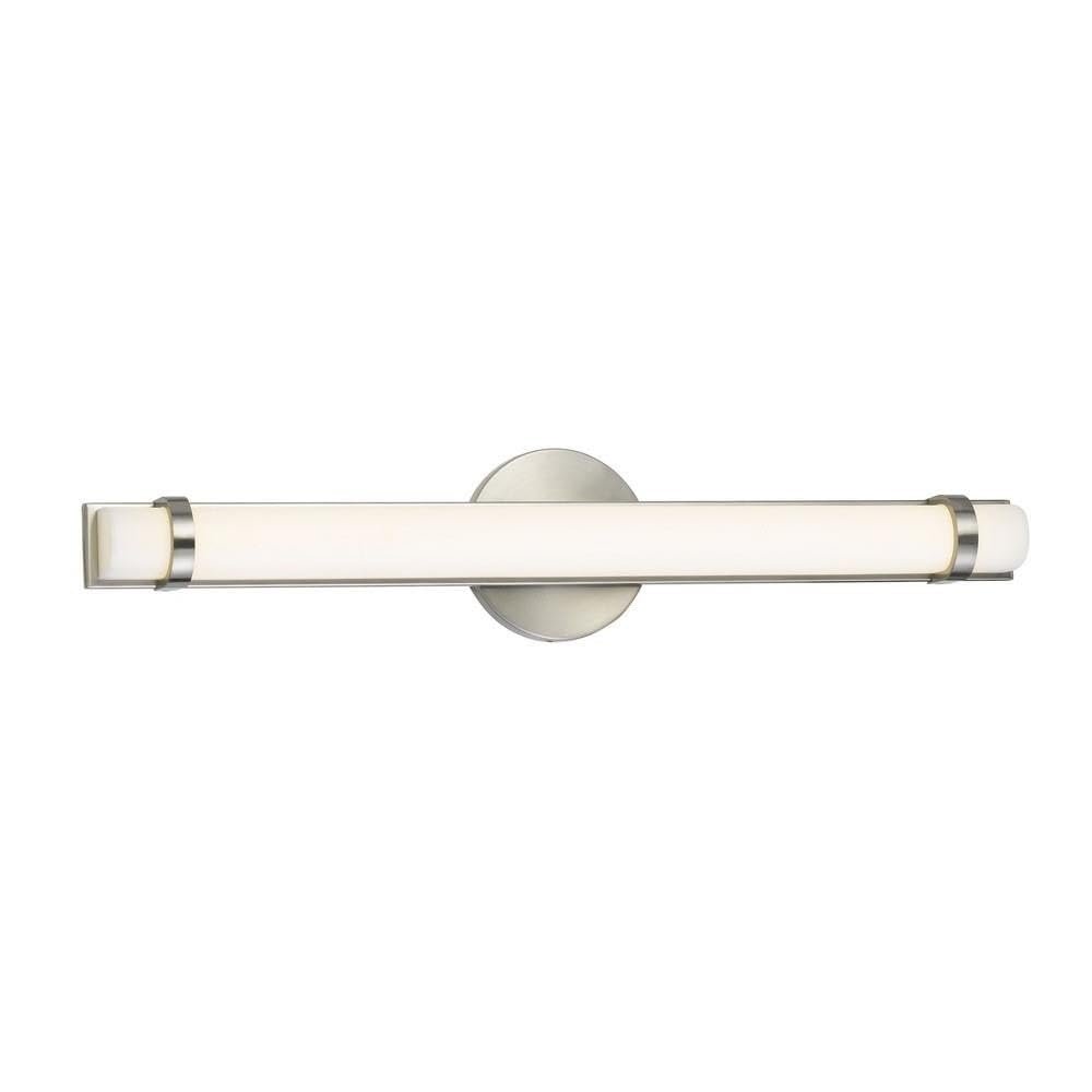 Cal Lighting LA-8601M 26W AC LED Vanity Light, L: 25 1/2", Brushed Steel,2.30x2.80x25.30
