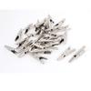 Aexit Metal Uninsulated Electrical Testing Test Lead Alligator Clip 43mm Long 30PCS Voltage Testers Silver Tone view 1