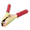 Aexit 8mm Hole Electrical Testing Cable Dia Insulated Plastic Coated Alligator Clip Voltage Testers Clamp Red view 1