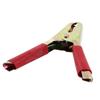 Aexit 8mm Hole Electrical Testing Cable Dia Insulated Plastic Coated Alligator Clip Voltage Testers Clamp Red view 2