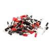Aexit 15 Pairs Electrical Testing 55mm Length Electric Alligator Test Clip Clamp Voltage Testers Red Black view 1
