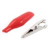 Aexit 20 Pcs Electrical Testing 38mm Long Red Plastic Boot Coated Testing Alligator Voltage Testers Clip Clamps view 2