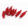 Aexit 8 Pcs Electrical Testing Red Soft Boot Coated Alligator Test Clip Connector Voltage Testers 40mm Long view 1
