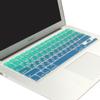 Batianda Russian Alphabet Ombre Color Keyboard Cover Protector Waterproof Silicone Skin for Apple MacBook Air 13 Mac Pro 13 15 17 inch (with or Without Retina Display,Old Version) (Gradient Green) view 2
