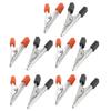 Aexit 5 Pairs Electrical Testing Plastic Insulated Handle Multimeter Probe Alligator Voltage Testers Clip Clamp view 1