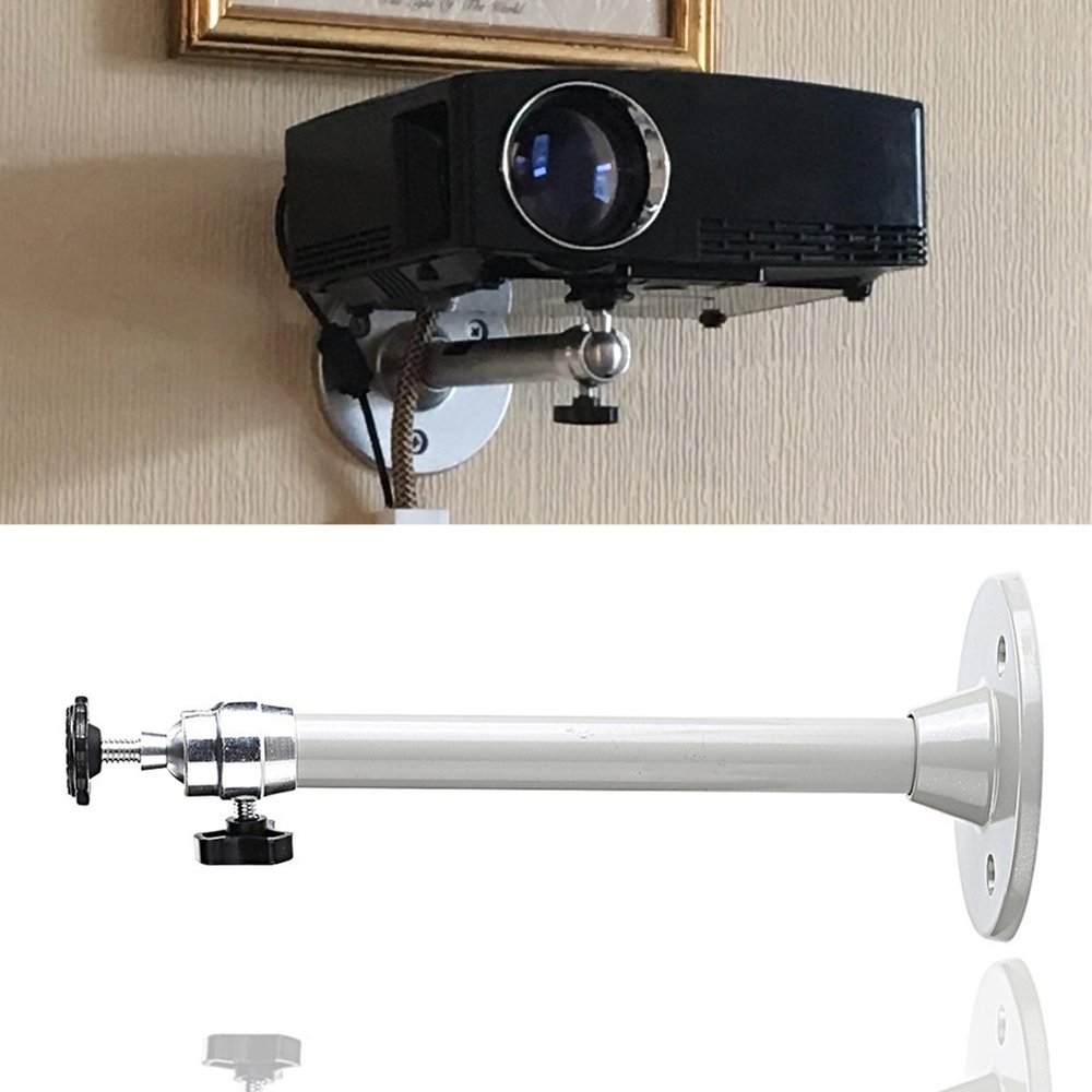 LANTWOO 8.3inch Length Mini Projector Wall Ceiling Mount Hanger, Aluminum Alloy LCD/DLP Video Projection Mount Bracket, 1/4inch Thread & 6.6 lbs Safe Load