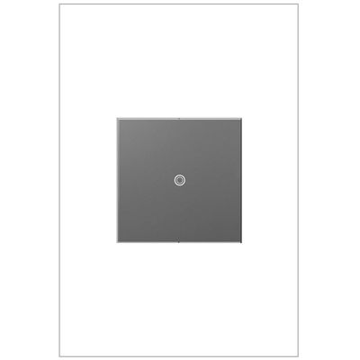 Legrand adorne 15A sofTap Switch in Magnesium Finish, ASTP1532M4