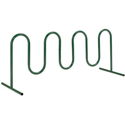Global Industrial 94" L Wave Bike Rack, Free Standing, 9-Bike Capacity