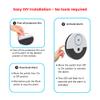 CATSONIC Premium Window Alarm Device Set - Extra Loud 130dB Alarm & Vibration Sensors - Universal Compatibility & Easy Installation - Great for Home, Office & RV Security (6 Set Black) view 4