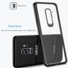 Galaxy S9 Plus Case,WATACHE Clear Slim Fit Anti-Scratch Shockproof Hybrid Flexible TPU Bumper Edge + Rigid PC Back Panel Cover for Samsung Galaxy S9 Plus (Edge Black) view 2