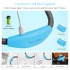 SingHong USB Rechargeable Neck Book Light for Reading in Bed, 4 LED Bulbs 4 Adjustable Brightness, Hands Free for Night Jogging or Mending Lamp (Blue) view 2