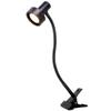 OBright Luxor - Dimmable LED Desk Lamp with Gooseneck (Black-Clip on) view 1
