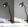 OBright Luxor - Dimmable LED Desk Lamp with Gooseneck (Black-Clip on) view 2