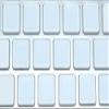 Online-Welcome Blank Keyboard Stickers Non Transparent White Background view 1
