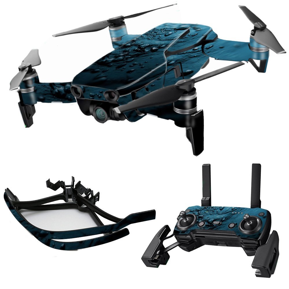 MightySkins Skin Compatible with DJI Max Coverage - Blue Storm | Protective, Durable, and Unique Vinyl Decal wrap Cover | Easy to Apply, Remove, and Change Styles | Made in The USA