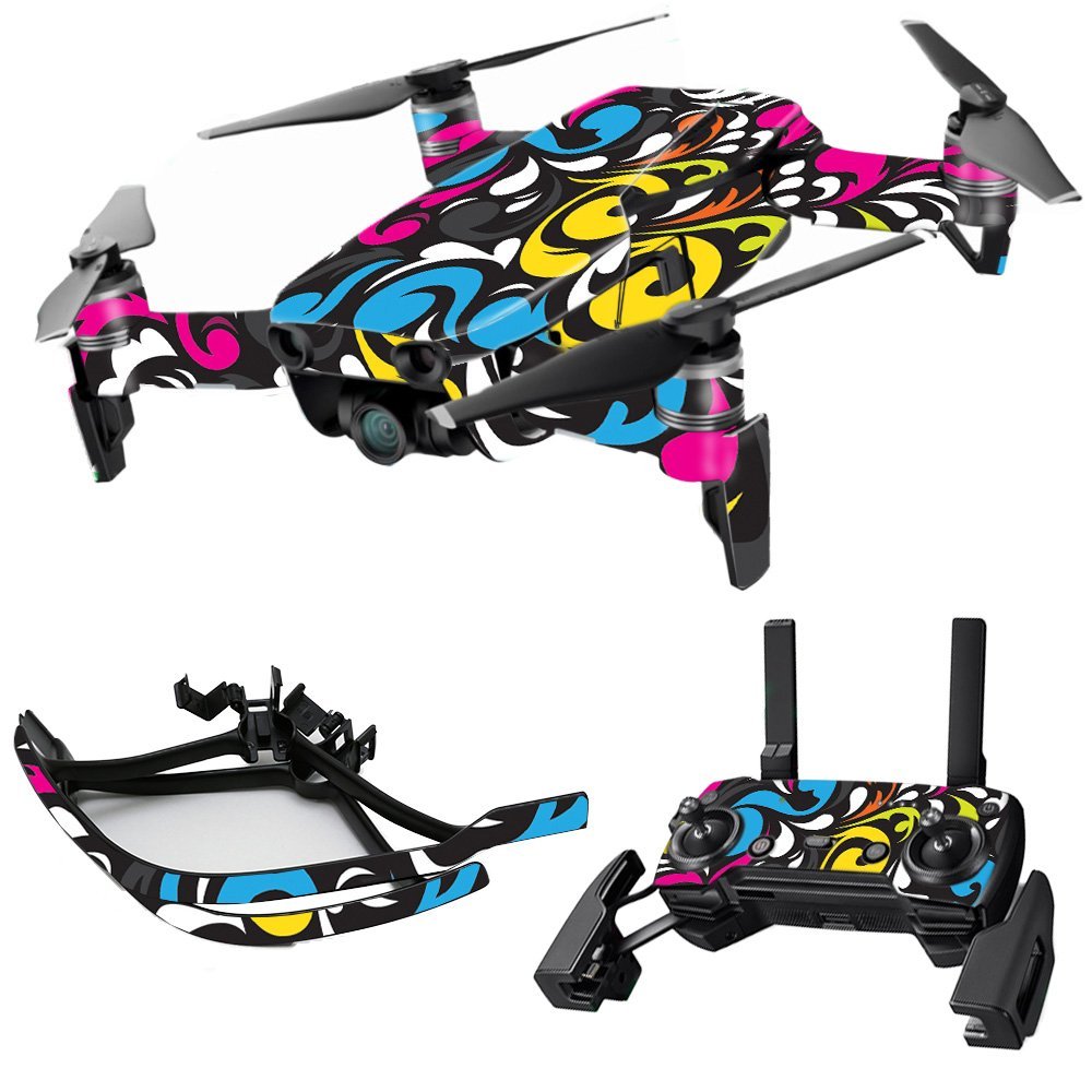 MightySkins Skin Compatible with DJI Max Coverage - Swirly | Protective, Durable, and Unique Vinyl Decal wrap Cover | Easy to Apply, Remove, and Change Styles | Made in The USA
