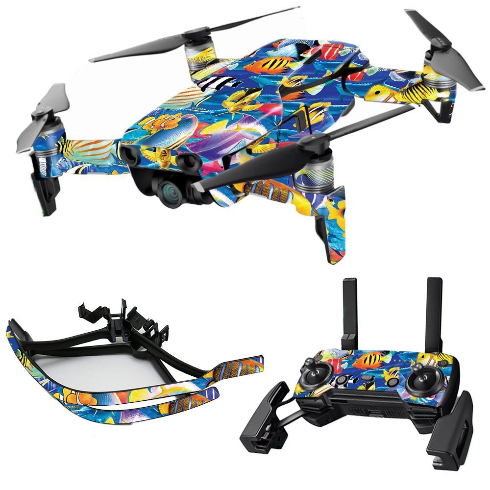 MightySkins Skin Compatible with DJI Max Coverage - Tropical Fish | Protective, Durable, and Unique Vinyl Decal wrap Cover | Easy to Apply, Remove, and Change Styles | Made in the USA
