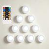 WRalwaysLX 10 Pack LED Cabinet Push Light, Operates On 3x1.5V AAA Batteries (Not Included) for Kitchen Under Cabinet Lighting, Closets, Cabinets, Counters view 1