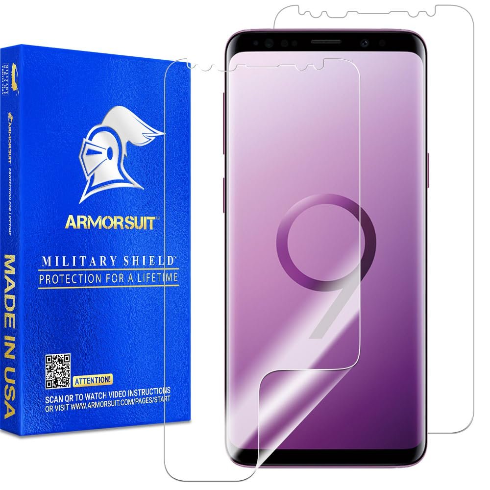 ArmorSuit [2 Pack] MilitaryShield [Case Friendly] Screen Protector Designed for Samsung Galaxy S9 - HD Clear Film