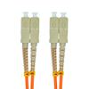 Jeirdus 100 Meters 328ft SC to SC Duplex 62.5/125 OM1 Multimode Fiber Optic Cable Jumper Optical Patch Cord SC-SC view 2