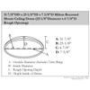Ekena Millwork DOME31MI Milton Recessed Mount (25 1/8"Diameter x 6 7/8"D Rough Opening) Ceiling Domes, 31 7/8"OD x 25 1/8"ID x 7 3/8"D , Primed view 2