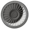 Ekena Millwork DOME31MI Milton Recessed Mount (25 1/8"Diameter x 6 7/8"D Rough Opening) Ceiling Domes, 31 7/8"OD x 25 1/8"ID x 7 3/8"D , Primed view 3