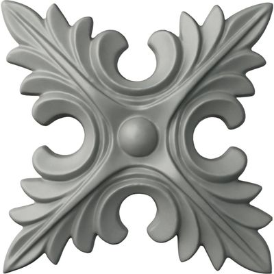 Ekena Millwork ROS04X04X00LA Lanarkshire Diamond Rosette, 5 3/4"W x 5 3/4"H x 5/8"P, Primed