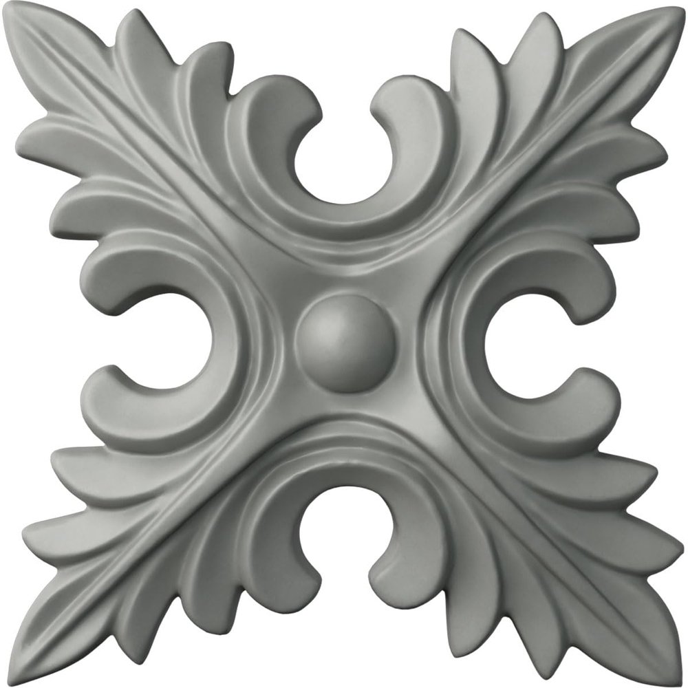 Ekena Millwork ROS04X04X00LA Lanarkshire Diamond Rosette, 5 3/4"W x 5 3/4"H x 5/8"P, Primed