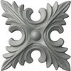 Ekena Millwork ROS04X04X00LA Lanarkshire Diamond Rosette, 5 3/4"W x 5 3/4"H x 5/8"P, Primed view 1