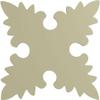 Ekena Millwork ROS04X04X00LA Lanarkshire Diamond Rosette, 5 3/4"W x 5 3/4"H x 5/8"P, Primed view 4