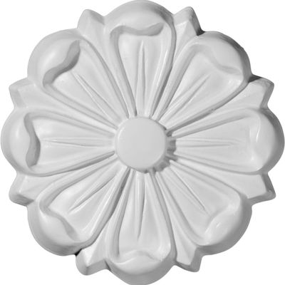 Ekena Millwork ROS06X06ST Stockport Round Rosette, 6 1/2"OD x 7/8"P, Primed