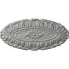 Ekena Millwork ROS07X03MA Marcella Oval Rosette, 7 1/4"W x 3 3/8"H x 3/8"P, Primed view 1
