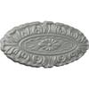 Ekena Millwork ROS07X03MA Marcella Oval Rosette, 7 1/4"W x 3 3/8"H x 3/8"P, Primed view 2