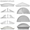 Ekena Millwork PED72X14X02SB Elliptical Sunburst Pediment, 72"W x 14"H x 2"P view 4