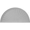 Ekena Millwork PED48X24X02SB Half Round Sunburst Pediment, 48"W x 24"H x 2"P view 1