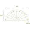 Ekena Millwork PED40X18X01SB Half Round Sunburst Pediment, 40"W x 18 1/8"H x 1 3/4"P view 2