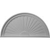 36"W x 18"H x 2"P Half Round Sunburst Pediment view 1