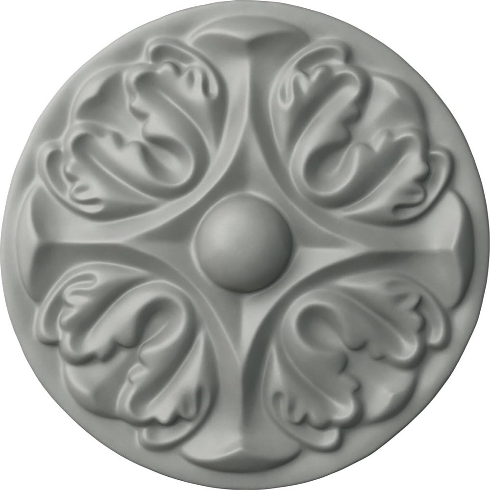 Ekena Millwork ROS05X01BO Bordeaux Round Rosette, 5"OD x 3/4"P, Primed