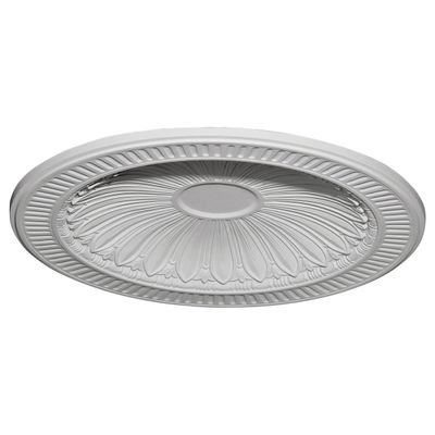 Ekena Millwork DOME35DE Devon Recessed Mount (31"Diameter x 2 1/2"D Rough Opening) Ceiling Domes, 35 3/8"OD x 27 1/2"ID x 3 1/4"D , Primed